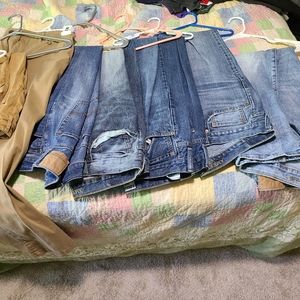 Jeans and khakis